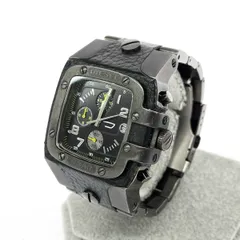 DIESEL ディーゼル 腕時計 クロノグラフ  SS×レザー/ DZ-4145   ガンメタル×ブラック メンズ / 240001185229