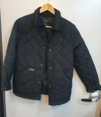 ポロラルフローレン ブラック キルティング ジャケット M(10-12)