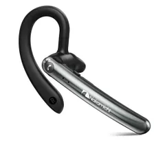 Nakamichi 片耳ヘッドセット Bluetooth5.3 耳掛け式イヤホン ENCノイズリダクション 左右耳兼用 ハンズフリー通話 ワイヤレスイヤホン ミュート機能 調節可能なイヤーフック マルチポイント N2