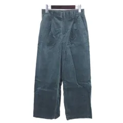 ジャーナルスタンダード JOURNAL STANDARD コーデュロイ ワイド パンツ タック 36 グリーン ■TC