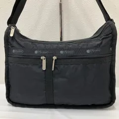 9168　LeSportsac レスポートサック　デラックスエブリデイ　ショルダーバッグ　ブラック　黒　無地　レディース　軽量　カジュアル　シンプル　きれいめ　スポーティー