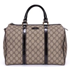 中古] GUCCI グッチホースビットチェーンフラップ黒モノグラム