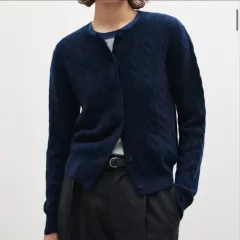 SUARE ホールガーメント カシミア100% ケーブル カーディガン