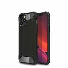 iPhone13Pro 背面タイプ ケース カバー ハイブリッド 二重構造 耐衝撃 異素材組み合わせ バイカラー カーボンファイバー調 ブラック