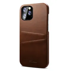iPhone13Pro 背面タイプ ケース カバー カバー カードポケット カード収納 シンプル おしゃれ レザー 合皮 クラシック スタイリッシュ スリム スマート ダークブラウン