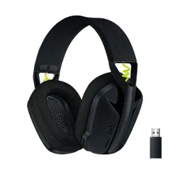 Logicool G ゲーミングヘッドセット G435BK ゲーミング ワイヤレス ヘッドセット 軽量 165g LIGHTSPEED Bluetooth マイク付き 充電 18時間連続使用可能 ヘッドホン ヘッドフォン [ブラック(2年保証)] [旧モデル]