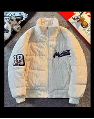 メンズ ジャケット コーデュロイ レトロ 冬 アウター 刺繍 スタンドカラー 暖かい ルーズフィット コート カジュアル 無地 ビッグシルエット 防寒 ペア カップル マッチング 秋冬