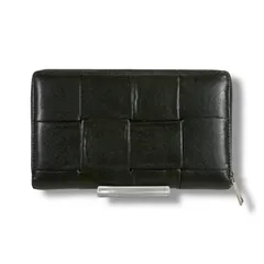 BOTTEGA VENETA ボッテガヴェネタ　マキシイントレチャートレザー　ロングウォレット　ラウンドジップ　ラウンドジッピー　カーキ　カセット