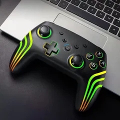 Switch コントローラー Switch2用 800mAh大容量バッテリー 7時間連続使用 4段階TURBO連射 7色RGBライト 背面ボタン＆マクロ機能 ホール効果スティック 4段階HD振動 高精度6軸ジャイロセンサーBluetooth5.0 無線接続３色