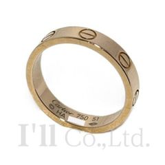 CARTIER　カルティエ　ラブ　ウェディング　リング　スモールモデル　B4085251　750PG　＃51　ブランドジュエリー　指輪　11号　Au750　K18PG　ピンクゴールド　18金　ミニラブ　LOVE　Love　ビス【中古】【83338】