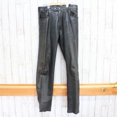 美品】DEPT Men'sレザーパンツ size30本革 黒 バイカー - メルカリ