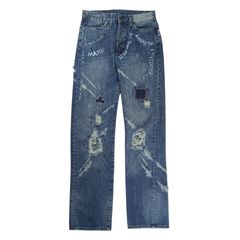 名作】Vivienne Westwood カット&スラッシュ デニムパンツ - メルカリ