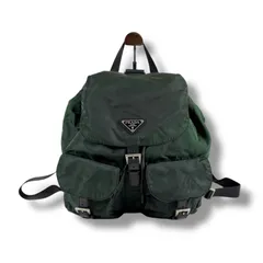 プラダ　PRADA トライアングルロゴ　リュックサック　バックパック　テスートナイロン　カーキ　グリーン