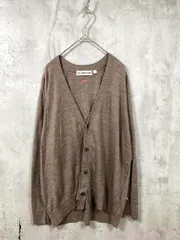 美品 UNIQLO ユニクロ ANYA HINDMARCH 251-476105 メリノオーバーサイズVネック カーディガン sizeXL/茶  ■■レディース