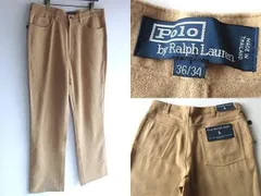 タグ付き未使用 Polo by Ralph Lauren ポロ ラルフローレン RELAX FIT 縮絨ウール 5ポケット クラシックパンツ W36 ベージュ 定価49000円