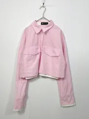 ZARA ザラ 2095/739/620 クロップド シャツ sizeL/ピンク ■■レディース