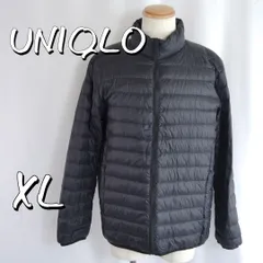 【極美品】UNIQLOユニクロ メンズ 収納袋付きウルトラライトダウンジャケット XL 濃紺ネイビー【古着】【中古】【送料無料】