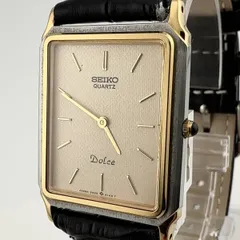 SEIKO 9520-5130 セイコー　 DOLCE ドルチェ スクエア クォーツ　メンズ　ボーイズ　腕時計 稼働品 電池交換済【U31】