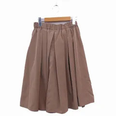 ジャスグリッティー JUSGLITTY スカート ボトムス フレアスカート 膝丈 シンプル 1 ブラウン 茶 /KT35