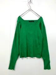 URBAN RESEARCH アーバンリサーチ UR26-22T018 スクエアネックリブ ニット セーター sizeF/緑 ■■レディース