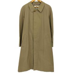 アクアスキュータム AQUASCUTUM イングランド製 裏地チェック ステンカラーコート メンズ 表記無 