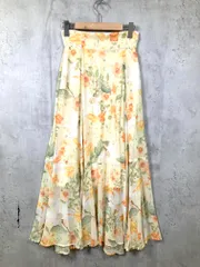 COCO DEAL ココディール 72217282 フラワーパターン フレア スカート size1/黄 ■■レディース