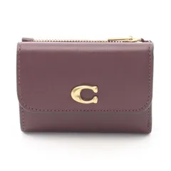 コーチ COACH 三つ折り財布 エッセンシャル CBF60B4XD2 ボルドー レザー カードケース レディース 新品