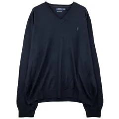古着 ラルフローレン Ralph Lauren POLO RALPH LAUREN MASHABLE MERINO WOOL Vネック ウールニットセーター メンズXXL相当/eaa458068