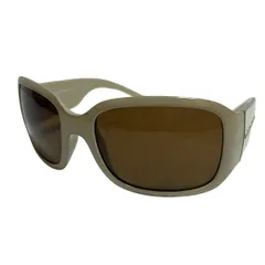 DOLCE&GABBANA(ドルチェアンドガッバーナ) サングラス - ダークブラウン×ベージュ