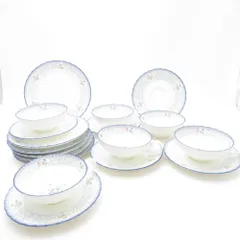 美品 Noritake ノリタケ オランジュリー ティーカップ＆ソーサー 中皿 12点 セット 廃盤 16cmプレート 花柄 フラワー SC10036C2 