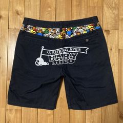 A BATHING APE ベビーマイロ ハーフパンツ L 黒 入手困難 - メルカリ