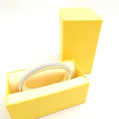 美品 SWAROVSKI スワロフスキー Stone Mini バングル L ブレスレット レディース AM7661 