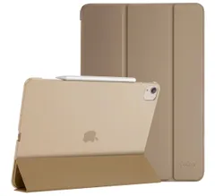 ProCase iPad Pro 12.9 ケース 第6/5/4/3世代に適用（2022 2021 2020 2018） スリム 三つ折り スタンド スマートカバー Pencilのペアリングと充電に対応 - スターライト
