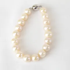 美品『USED』 パール直径約10ｍｍ ブレスレット パール ピンクホワイト