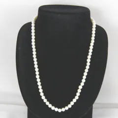 美品『USED』 パール/シルバー  シルバー金具 パール直径約５.５㎜程度 ネックレス