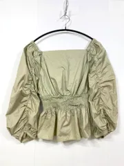 snidel スナイデル SWFB201100 定価12100円 バックリボンオフショル ブラウス シャツ sizeONE/ミント ■■レディース