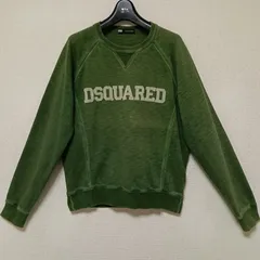 DSQUARED2ディースクエアードスウェットトレーナービンテージ加工グリーンサイズM