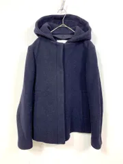 NATURAL BEAUTY BASIC ナチュラルビューティーベーシック 017-9255971 定価22000円 BELLANDIフーデット ブルゾン ジャケット sizeS/紺  ◆■レディース