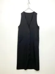 A DAY IN THE LIFE UNITED ARROWS ア デイ イン ザ ライフ ユナイテッドアローズ 6426-699-0723 フロントボタン ワンピース ジャンパー スカート 黒 ■■レディース