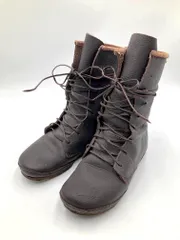 KOOS コース レザー本革 レースアップ ブーツ size37/茶 ■■レディース