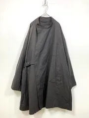 ADAM ET ROPE' アダムエロペ GMO12060 定価23980円 ユニセックス オーバーサイズ ミドル丈 ホスピタル コート sizeL/チャコール ■■レディース