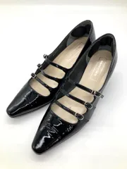 Odette e Odile オデットエオディール ユナイテッドアローズ 3ベルト パンプス size22ハーフ/黒 ■■レディース