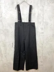 OPAQUE.CLIP オペークドットクリップ 637-69018 定価8800円 ハイウエストワイド サロペット オーバーオール size38/M/黒 ■■レディース