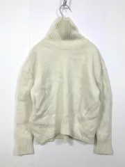 nano universe ナノユニバース 6693222301 定価14300円 ウールカシミヤタートルネック ニット セーター sizeF/白 ◇■レディース