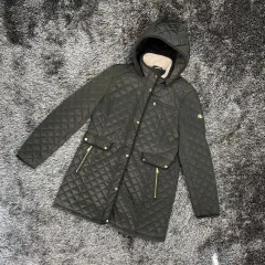 20年 ローレン ラルフローレン レディース ロング キルティング ジャケット (L)