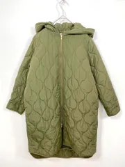 美品 Emma Taylor エマテイラー EM202110058R4 定価22000円 3wayキルティングフード コート size36/カーキ  ◆■◎レディース