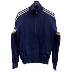 80s adidas OPTIジップ トラックジャケット 水色 L ジャージ - メルカリ