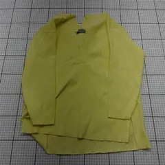 ◇ Θ ナノ・ユニバース nano・universe 673-4122325 Vネックニット イエロー系 レディース Fサイズ E  【1601150006608】