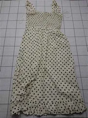 ◇ ⊂ ザラ ZARA ドット柄ワンピース ベージュ系 レディース E  【1601150006493】