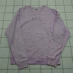 ◇ Θ ミルクフェド MILKFED. ロゴ刺繍スウェット ラベンダー系 ワンサイズ レディース E  【1601150006424】